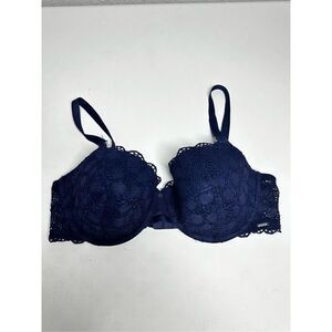 NWOT DKNY Women’s Lace Bra Blue Size 36D